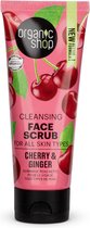 Organic Shop - Organic Ginger & Cherry Cleansing Face Scrub Oczyszczajacy Scrub Do Twarzy - 75ML