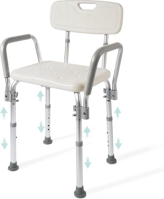 Douchestoel voor senioren, douchekruk / Douchestoel Douchekruk / Douchezitje Antislip bol