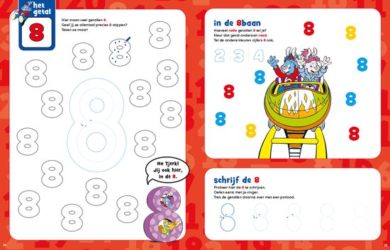 Bobo Getallenboek - Leren tellen - Cijfers leren - Voor 4 en 5 jaar