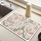Keukentafel droogmat - Absorberend afvoerkussen - Keuken tapijten - Koffiebar mat - 30x40cm - Aanrechtmat - Barmat - Diverse kleuren