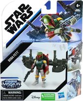 Star Wars Mission Fleet : Ensemble de figurines miniatures Boba Fett Wing Suit