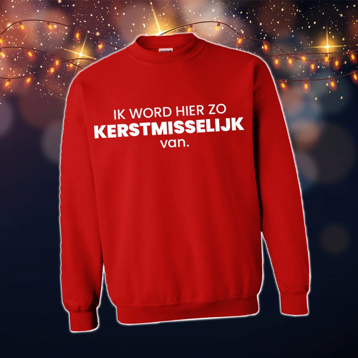 Foute Kersttrui Dames & Heren - Kersttrui met tekst Ik word hier zo KERSTMISSELIJK van | Kersttrui Maat XL | Kersttrui Dames - Kersttrui Heren - Grappige Kersttrui met tekst | Namengigant | Incl. 2 jaar garantie