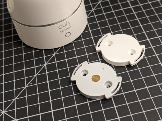 ProGuard Montage plaat geschikt voor Eufy Indoor Cam 2K Pan & Tilt - Wit - 2 stuks van Merkloos — afbeelding 5