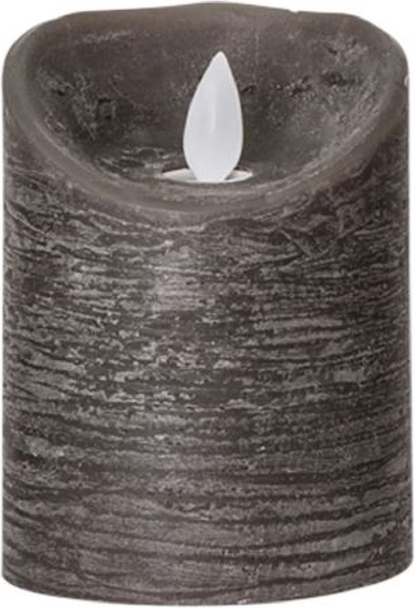 Magic Flame kaars 76x178 mm l grijs timer