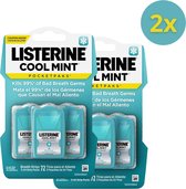Listerine CoolMint Pocket Paks - Strips Tegen Slechte Adem - Geen Mondwater Nodig - Total Care- 6 Stuks