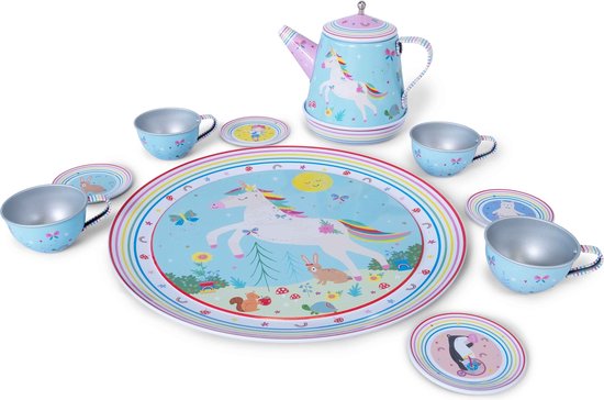 Floss & Rock Tinnen Theeservies Rainbow Fairy - 11-delig - Met muziek van FLO — afbeelding 3