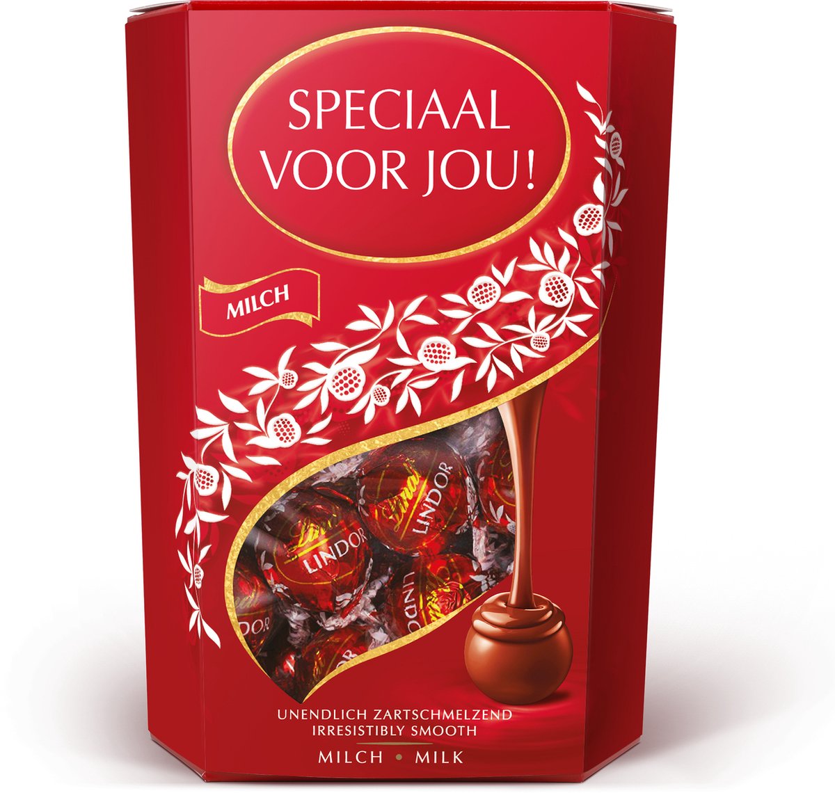 Lindt Chocolade Giftbox - Lindor Praline Chocoladebollen - "Speciaal voor jou!" - 500 gram - Kerstcadeau