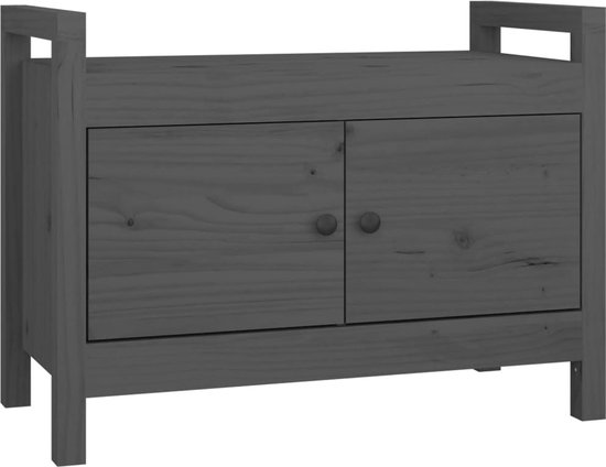 vidaXL-Halbankje-80x40x60-cm-massief-grenenhout-grijs
