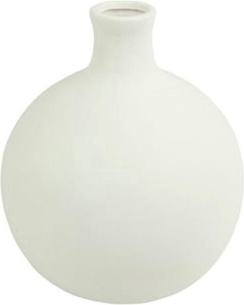Countryfield vaas-Aileen-wit-24,5 cm hoog