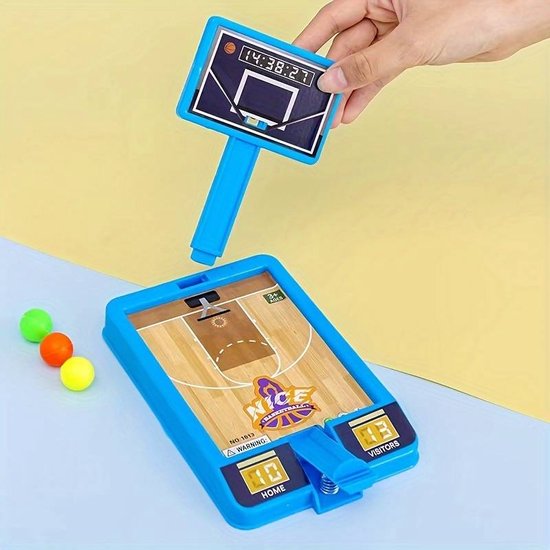 Mini Basketbalset - Tafelspeelgoed - Kinderen - Vingerspeelgoed - Basketbal - Cadeautip - Merkloos