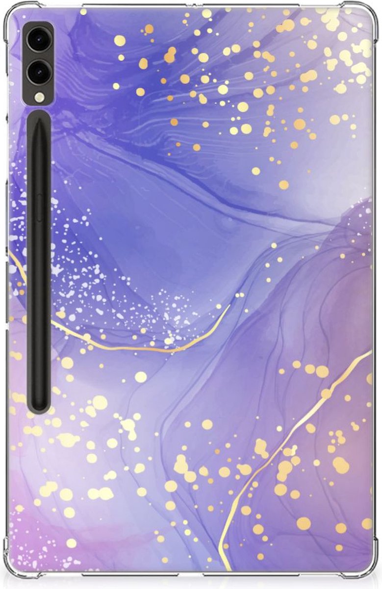 Tablethoes voor Samsung Galaxy Tab S9 Plus Watercolor Paars