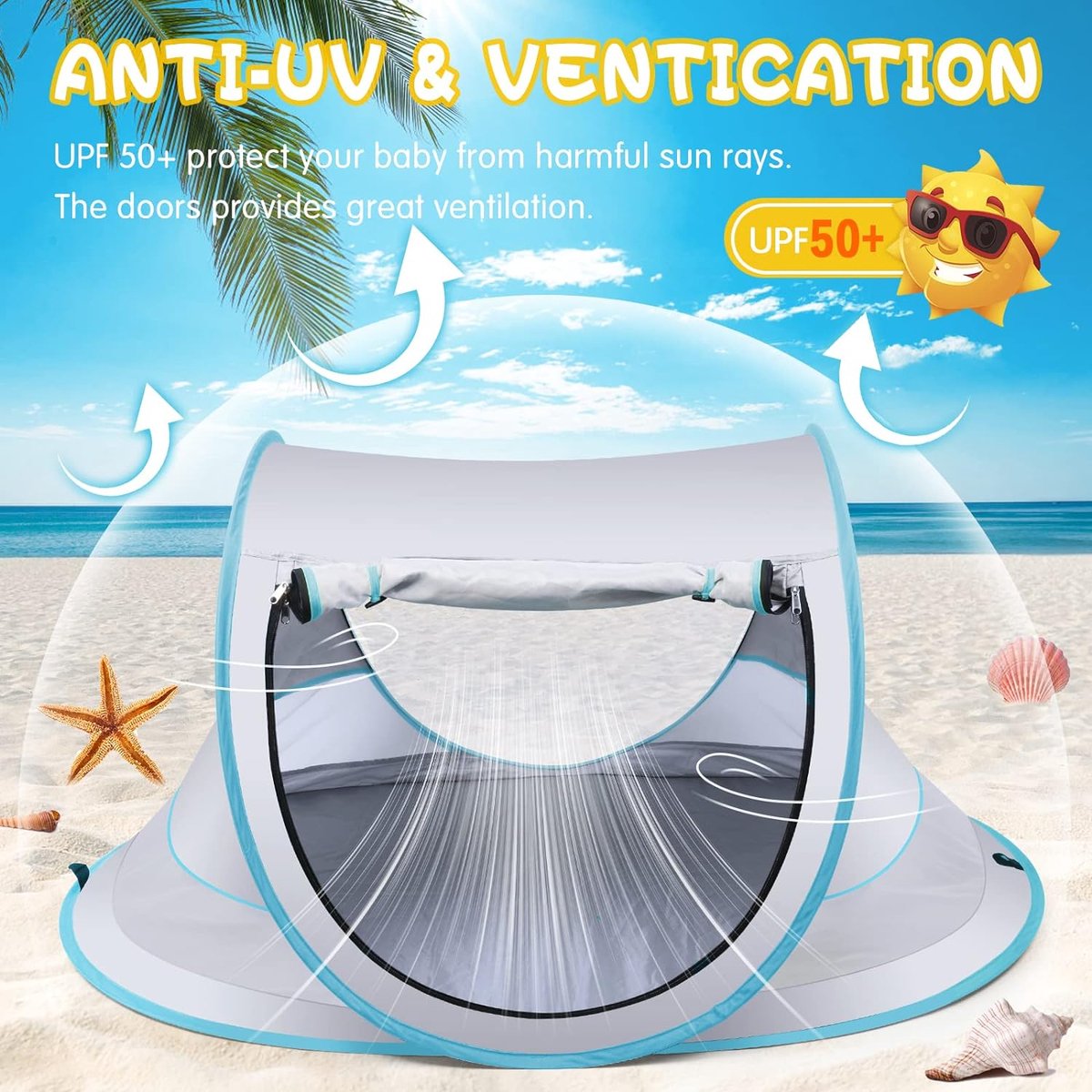 Fuegobird BabyBox Campingbedje - Baby Tentje thumbnail 4