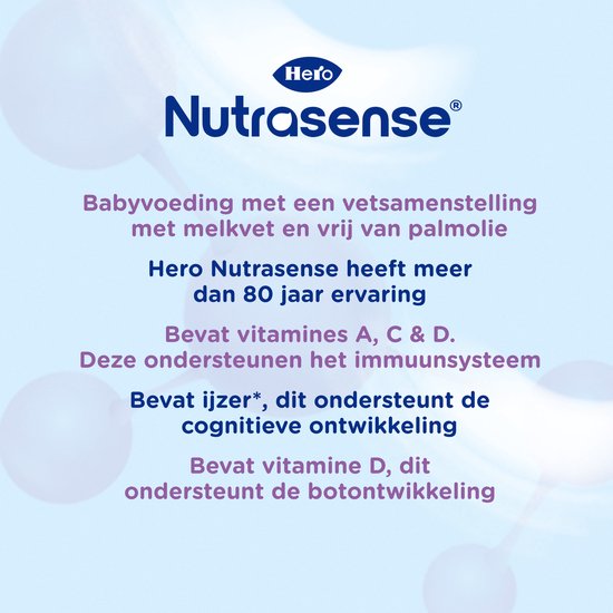 Hero Nutrasense SensiSoft 4 (2+ Jaar) - Peutermelk - Flesvoeding - met Melkvet - Palmolievrij - 3 x 700 gram van Hero — afbeelding 3
