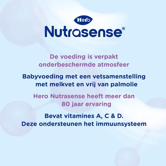 Hero Nutrasense Classic 4 (2+ Jaar) - Peutermelk - Flesvoeding - met Melkvet - Palmolievrij - 3 x 700 gram van Hero — afbeelding 3