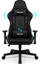 Gaming Stoel-Gaming Chair mit 90°-165° Rugleuning-Racing Style-Max Gewicht 150 kg-Zwart