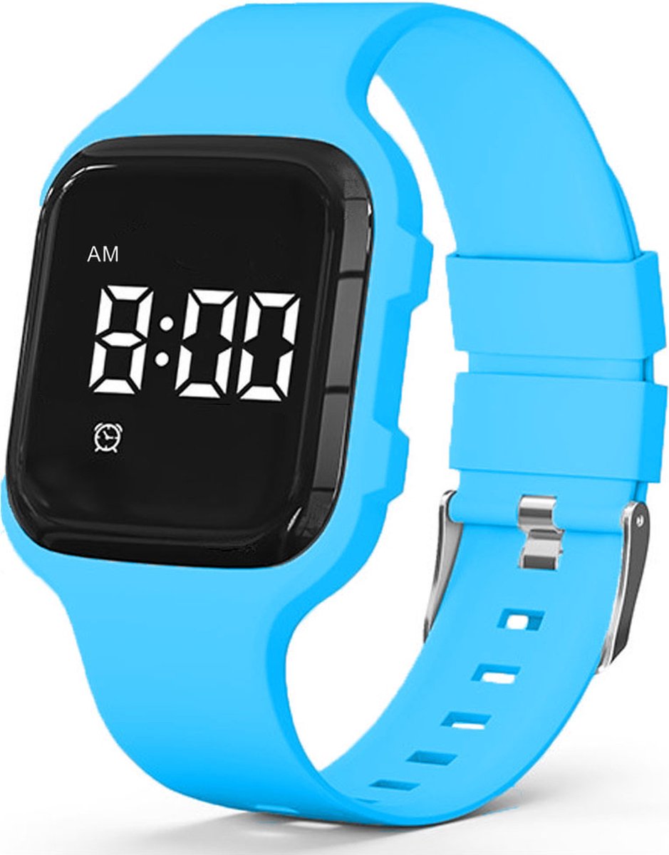 Goedkoopste R15 Kinderhorloge – medicijnalarm - plaswekker - herinneringshorloge – 15 alarmmomenten – blauw