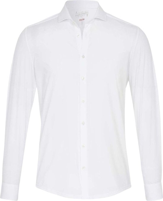 Pure H. Tico Herrenhemd Langarm – Slim Fit, 87% Polyamid, 13% Elasthan, Mit Hai-Kragen