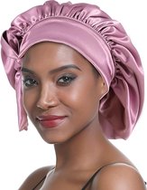 taille enfant, rose) – Bonnet en satin double couche avec large bande  élastique pour cheveux – Chapeau de nuit soyeux pour tout-petits (taille  enfant, rose)