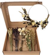 Plant in a Box - DIY Box Ring - decoratieve krans - creatief - zelf maken - bruin/goud