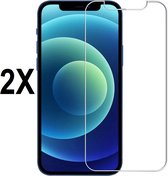 Screenz® - Screenprotector geschikt voor iPhone 12 Pro Max- Tempered glass Screen protector geschikt voor iPhone 12 Pro Max - Beschermglas - Glasplaatje - 2 stuks