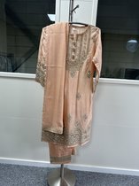 Indianse kleding/ Indian Dress Salwar Kamiz voor dames | Roos | Peach