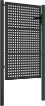 vidaXL - Poort - 105x175 - cm - staal - antracietkleurig