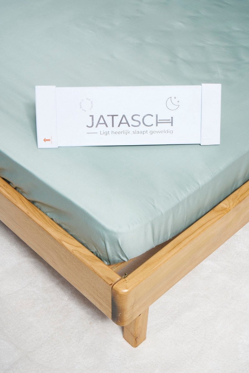 Jatasch Hoeslaken Jasmin Hush Green - 160x210+30 cm