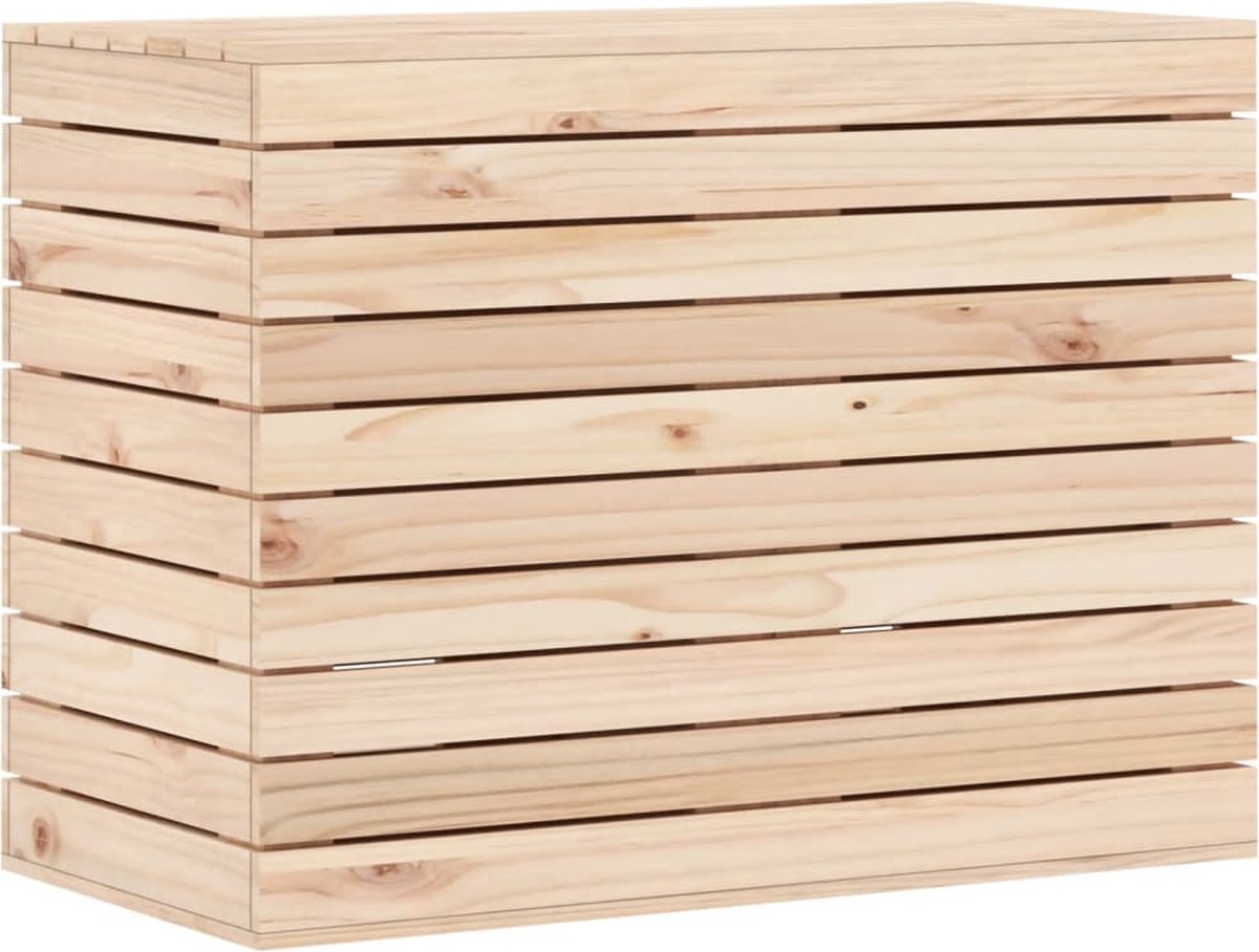 Goedkoopste vidaXL - Wasmand - 88,5x44x66 - cm - massief - grenenhout