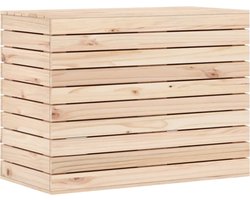 vidaXL - Wasmand - 88,5x44x66 - cm - massief - grenenhout