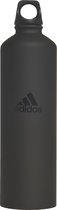 adidas Performance 0.75 L Steel Water Bottle - Unisex - Zwart- 1 Maat