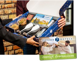 Fletcher Hotels Cadeaubox + Heerlijk Overnachten | Giftset - Relatiegeschenk - Origineel Cadeau - Kerstpakket - Kerstcadeau - Kerst