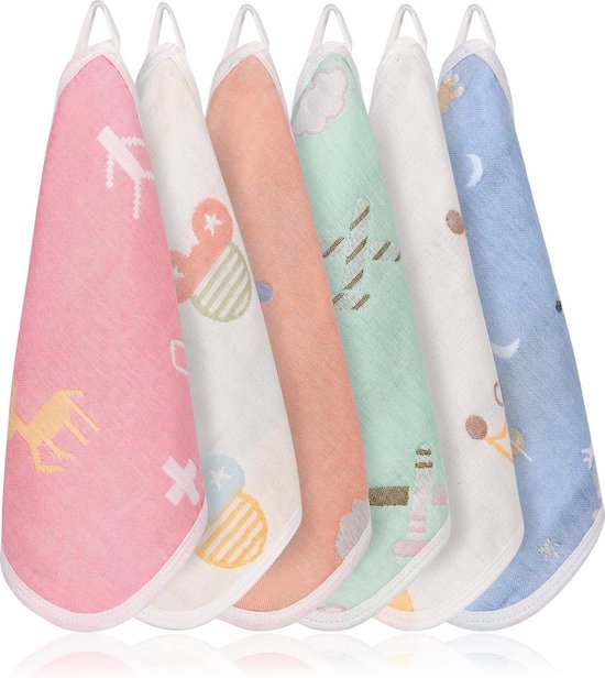 Baby Washandjes Soft | Mousseline-washandje voor baby's | Gezichtshanddoeken voor pasgeborenen met een gevoelige huid 6