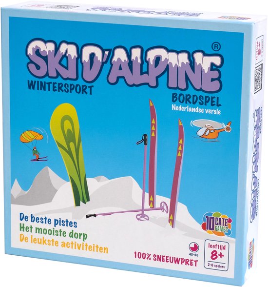 Ski d'Alpine wintersport bordspel - Bordspel - Wintersport - Gezelschapsspel