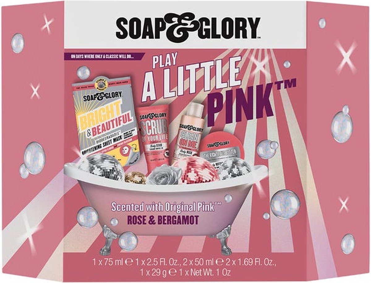 Soap & Glory Play a Little Pink Bath Giftset