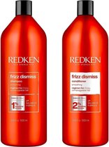 Redken CombiDeal - Frizz Dismiss - Shampoo 1000 ML & Conditioner 1000 ML - voor krullend- of pluizend haar