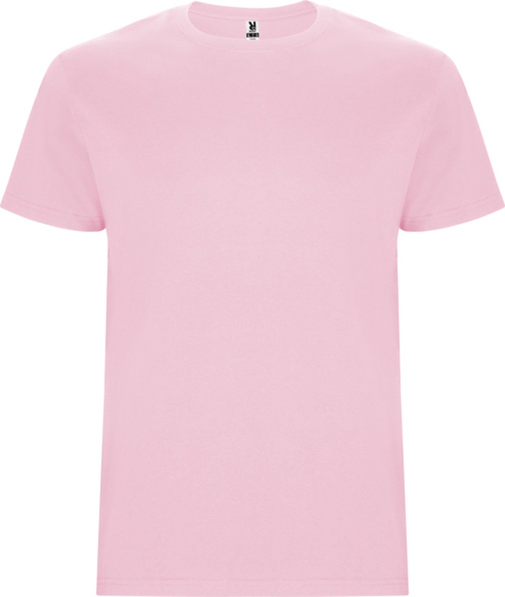 T-shirt unisex met korte mouwen 'Stafford' Lichtroze - L