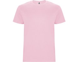 T-shirt unisex met korte mouwen 'Stafford' Lichtroze - L