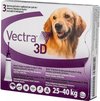 VECTRA 3D Hond - 25 tot 40 kg - Anti Vlooien- en Tekendruppels - 3 pipetten