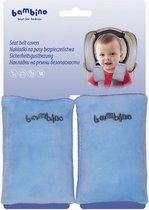 Couvre-ceinture siège auto bébé - Protège-ceintures Maxi Cosi - Set de 2 couvre-ceintures bleu/gris