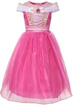 Prinsessenjurk - Maat 86 - Meisje 2 jaar - Elsa Jurk - Luxe Verkleedjurk - Verkleedkleren Meisje - Prinsessen Verkleedjurk - Carnavalskleding Kinderen - Roze - Doornroosje