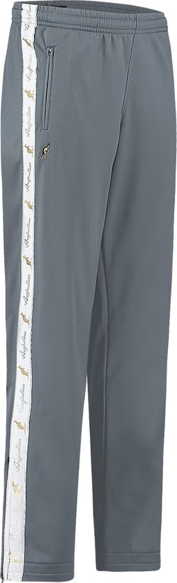 Australian broek met witte bies steel grey en 2 ritsen maat XL/52