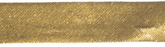 5m Metallic biaisband goud - gouden biesband - 13mm breed - goudkleur metalic - kerst - glitter en glamour - band