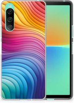 TPU Hoesje geschikt voor Sony Xperia 10 V Regenboog