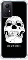 Beschermhoes Geschikt voor Xiaomi Redmi Note 12S Telefoon Hoesje met doorzichtige rand Skull Eyes