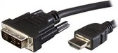 ADJ 300-00064 AV Cable [DVI 19Pin / HDMI, M/M, 2m, Black]