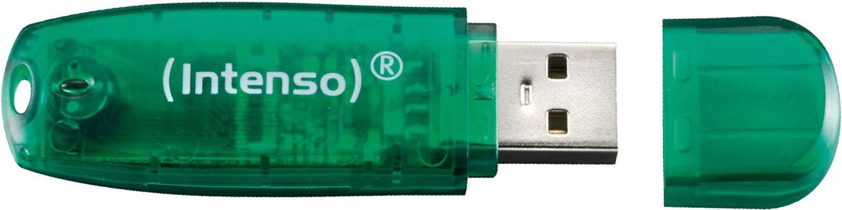 Intenso Rainbow Line 8GB - USB-Stick / Groen