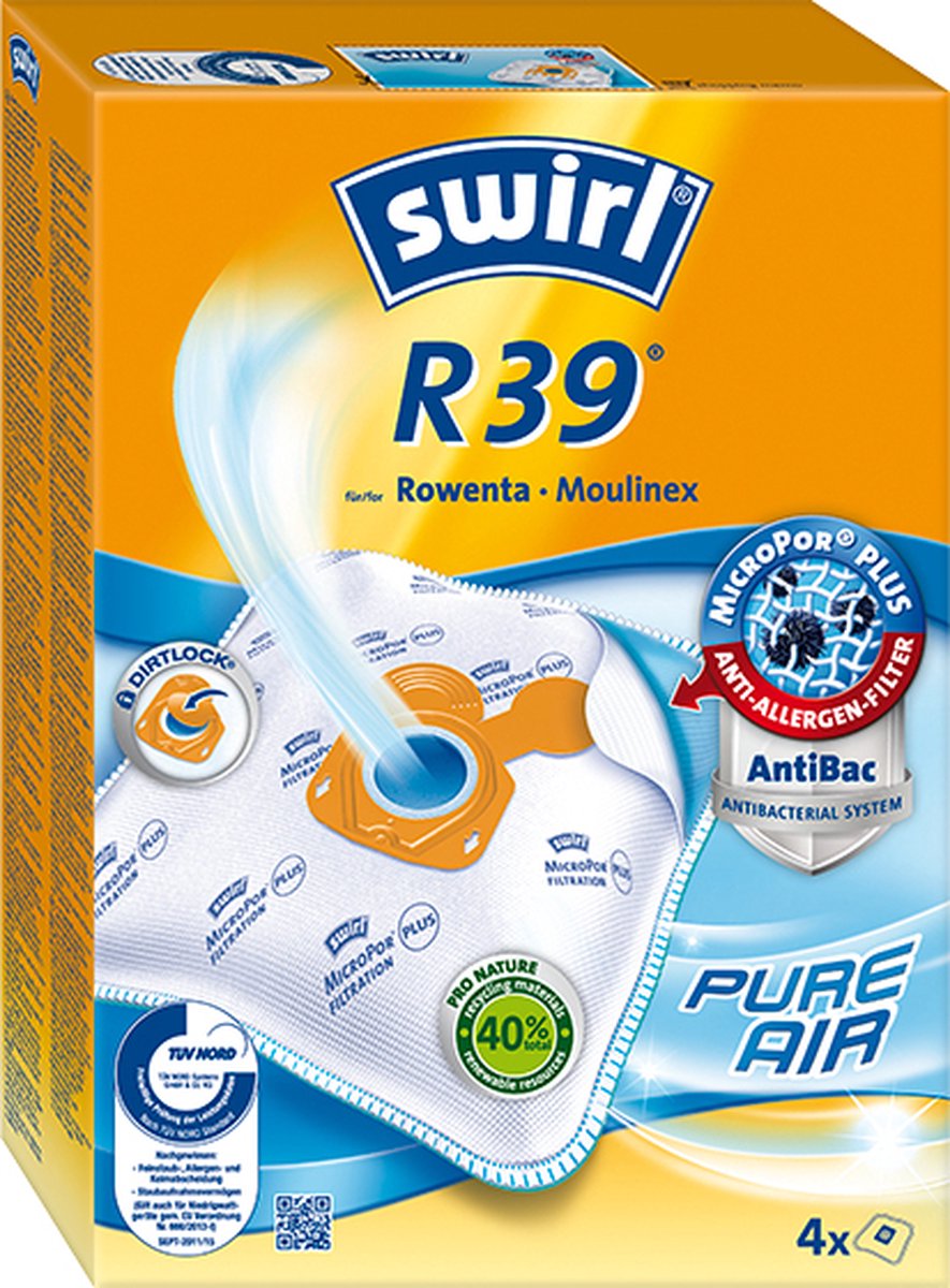 Swirl R 39 MicroPor Plus Cilinderstofzuiger Stofzak