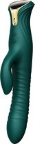 Zalo - Mose - Stotende Tarzan Vibrator - Thrusting Rabbit Vibrator - Smaragd Groen