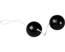 Seven Creations Duotone Balls - Vaginale Balletjes - Zwart - Ø 35 mm