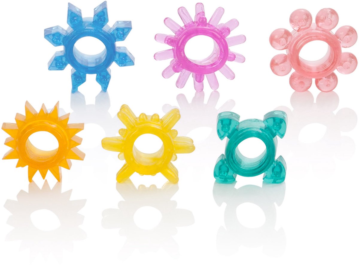 CalExotics - Senso 6 Pack - Rings Meerkleurig